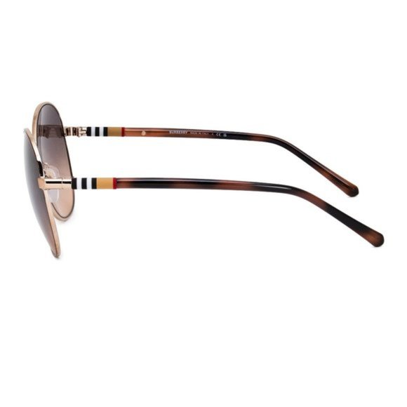 Burberry Brown Round Sunglasses - Picture 3 of 5